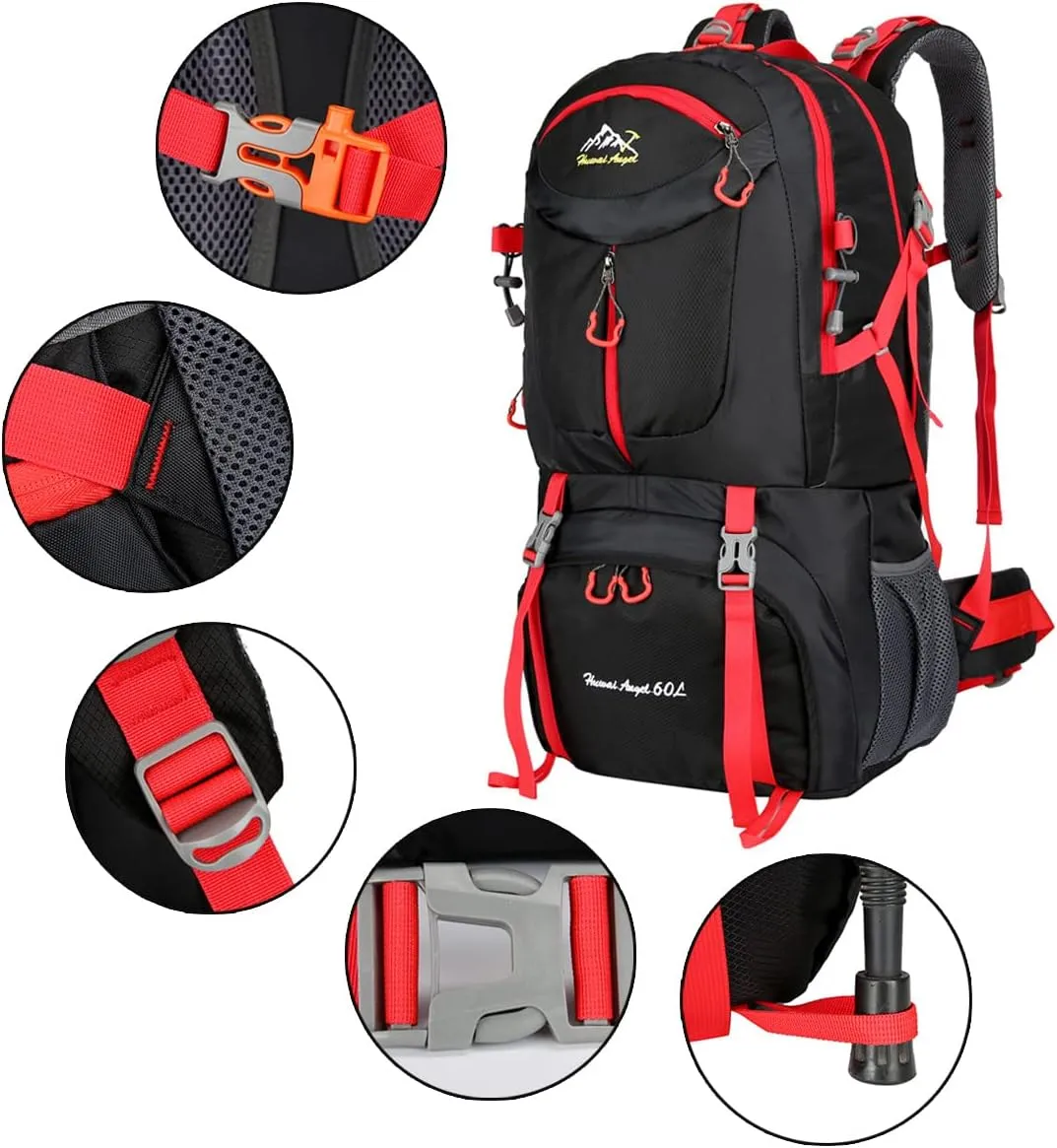 Hiking Backpack 60L Climbing Camping Backpack Large Rucksack for Trekking Travel Outdoor Sport