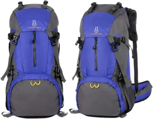 Hiking Backpack 60L Lightweight Waterproof Mountaineering Bag Durable Outdoor Sports Backpack For Mountaineering Camping Travel(Blue)