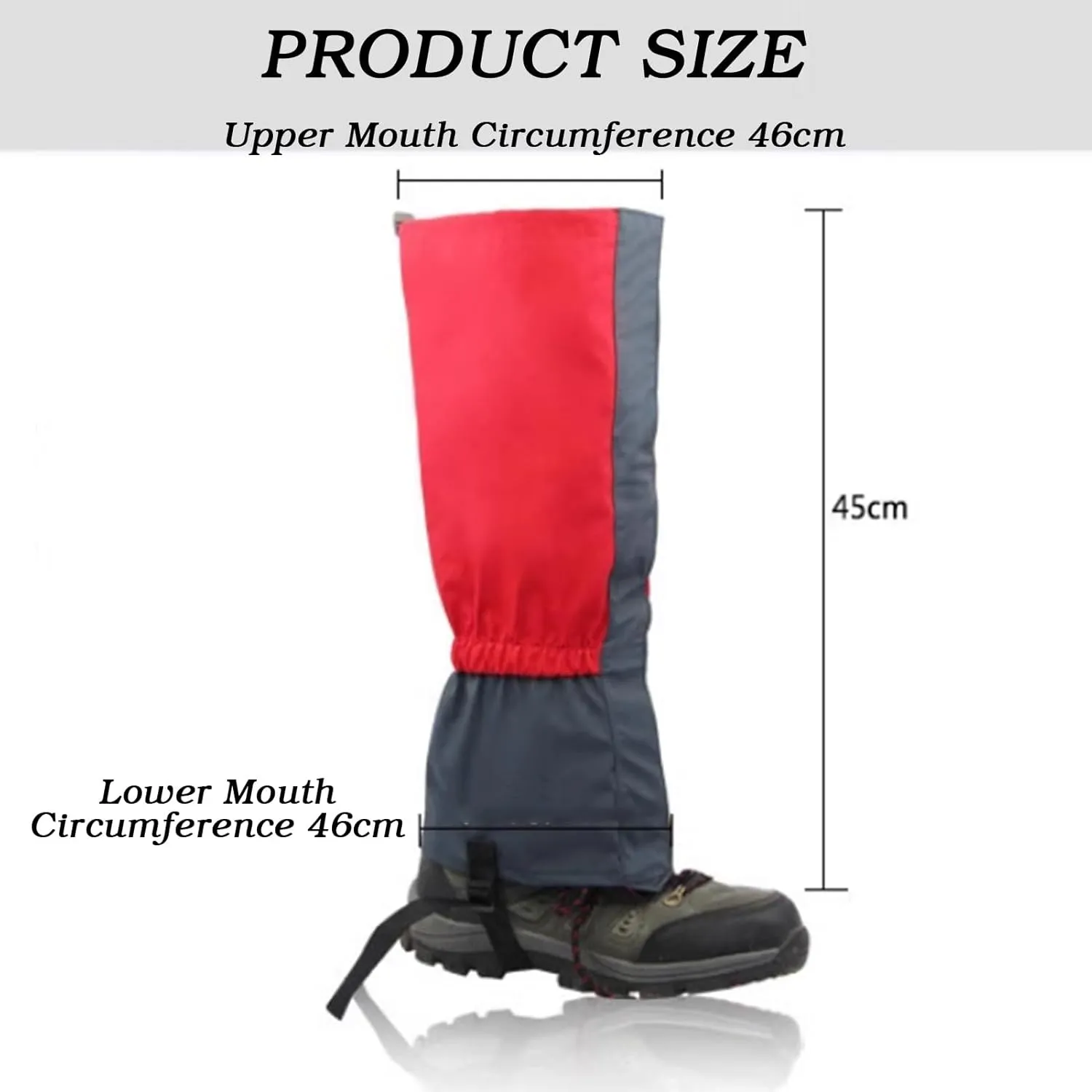 Hiking Gaiters,Leg Gaiters,Tactical Leg Gaiters,Snake Bite Protection Guards with Adjustable Size,Waterproof for Walking Climbing Hiking