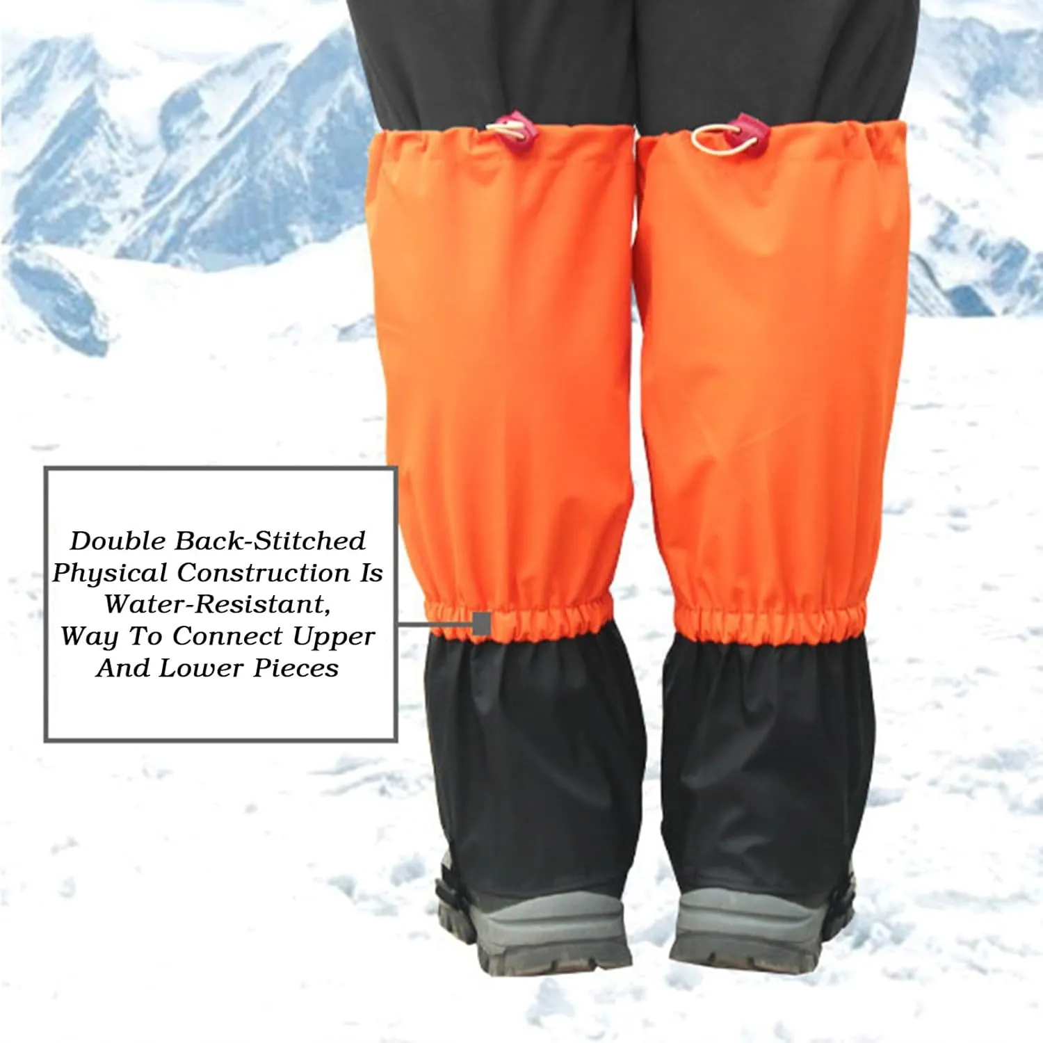 Hiking Gaiters,Leg Gaiters,Tactical Leg Gaiters,Snake Bite Protection Guards with Adjustable Size,Waterproof for Walking Climbing Hiking