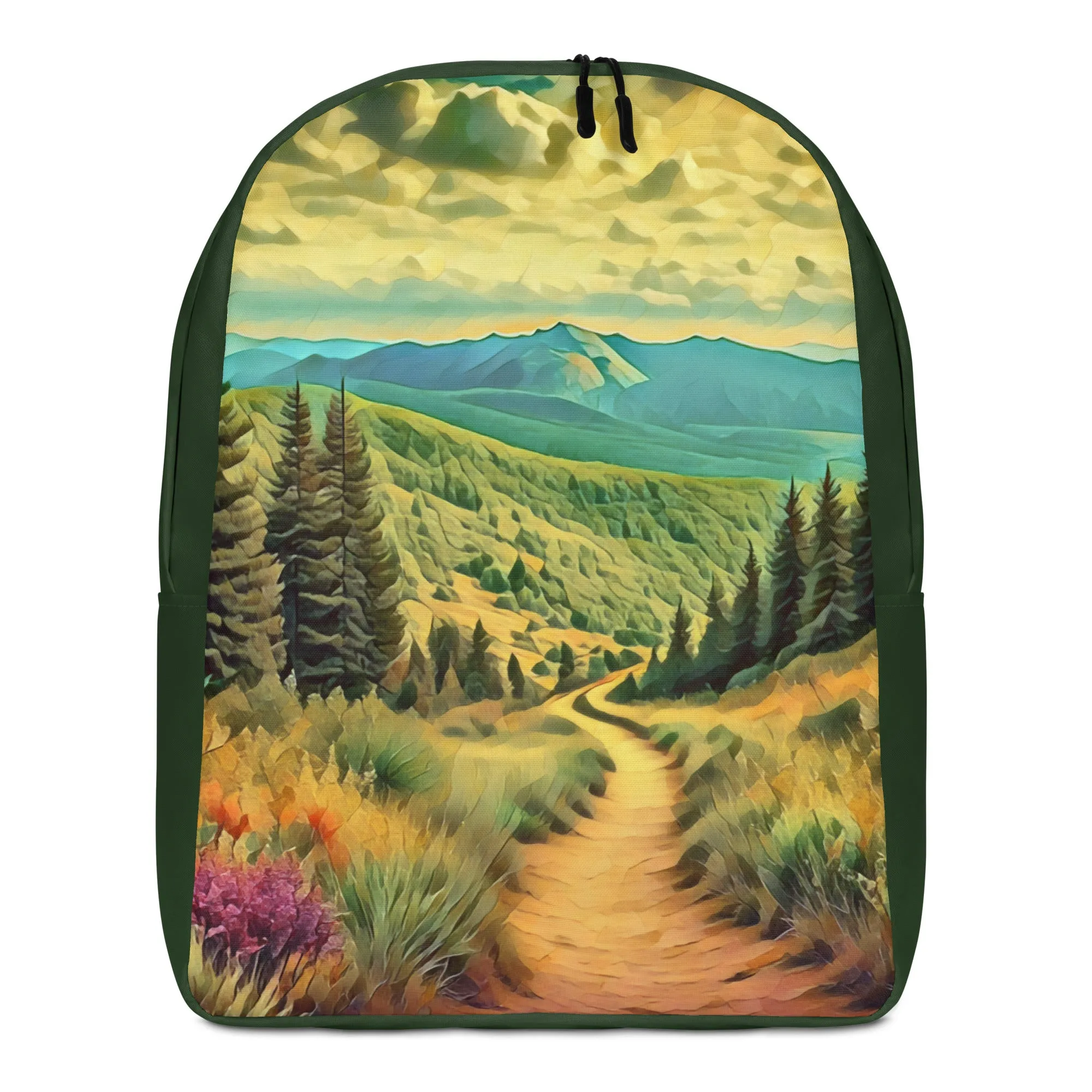 Hiking Oregon - Digital Art - Minimalist Backpack