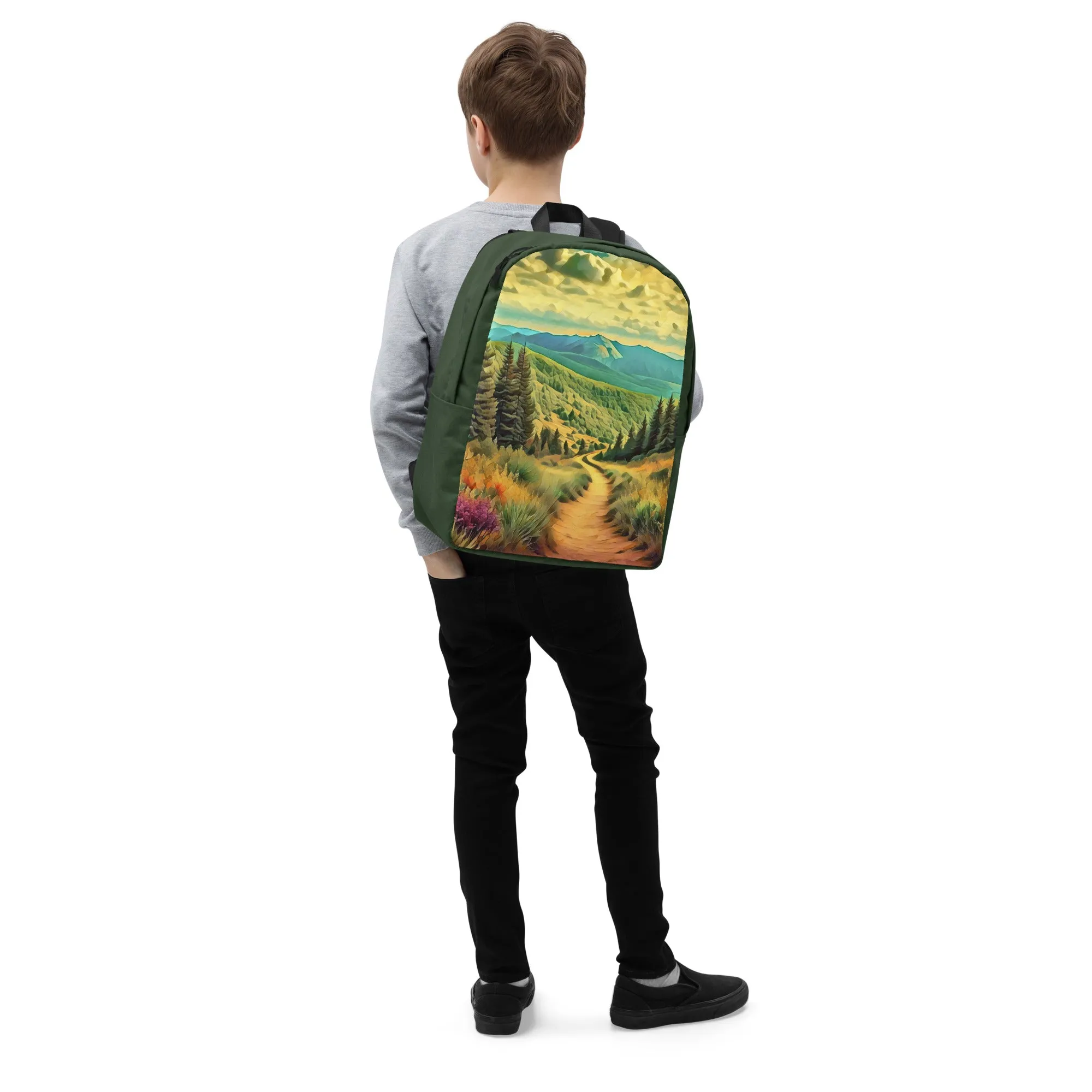 Hiking Oregon - Digital Art - Minimalist Backpack