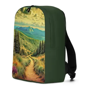 Hiking Oregon - Digital Art - Minimalist Backpack