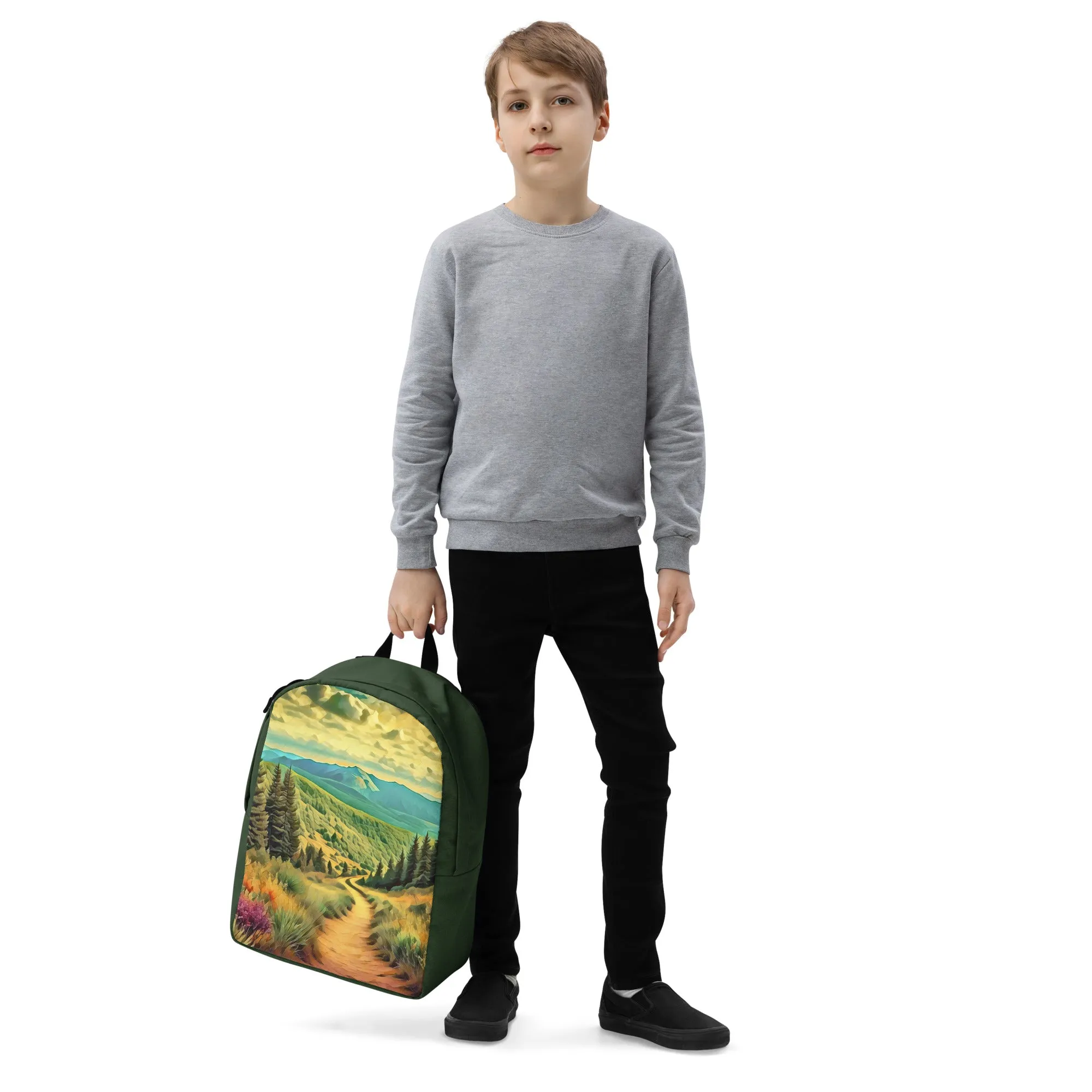 Hiking Oregon - Digital Art - Minimalist Backpack