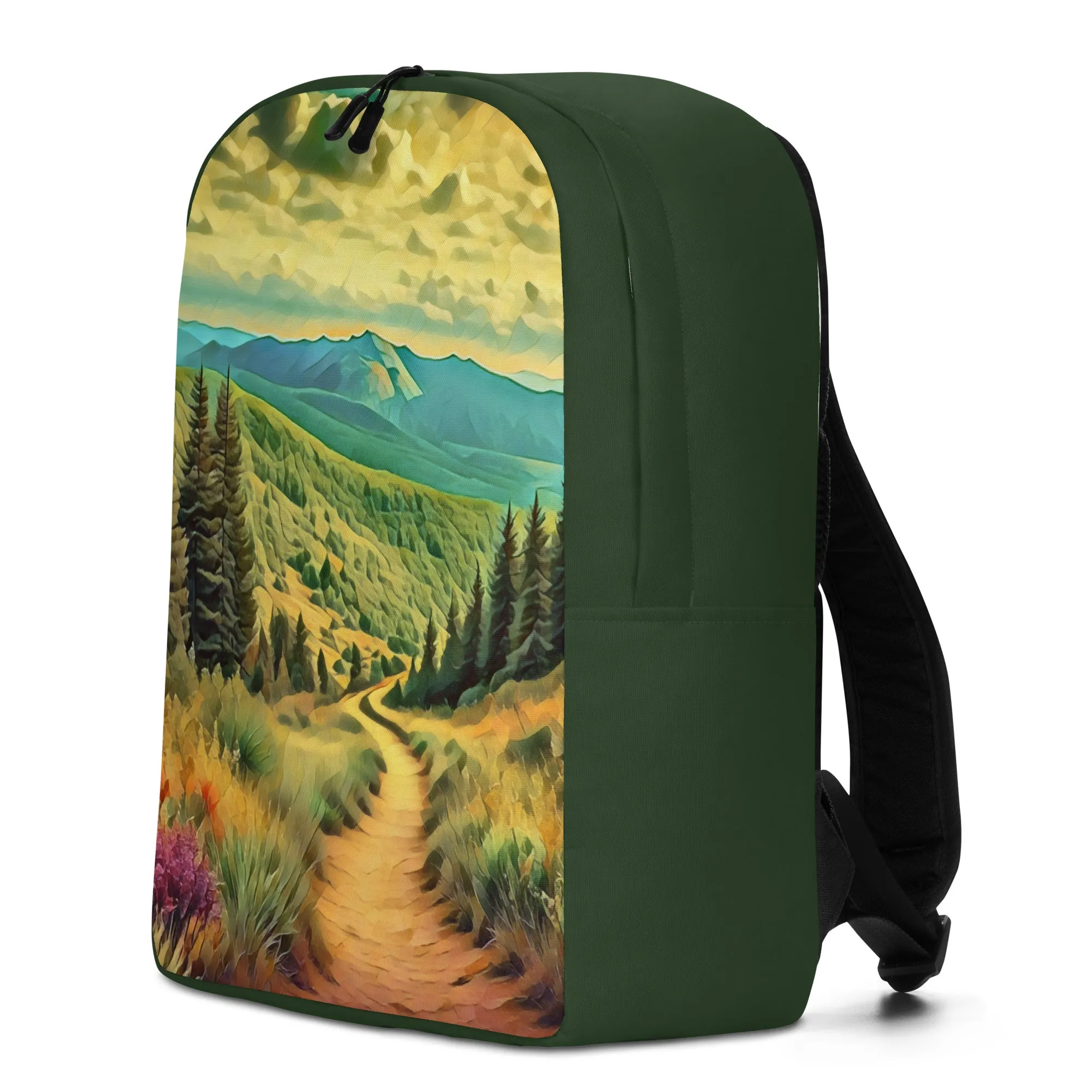 Hiking Oregon - Digital Art - Minimalist Backpack