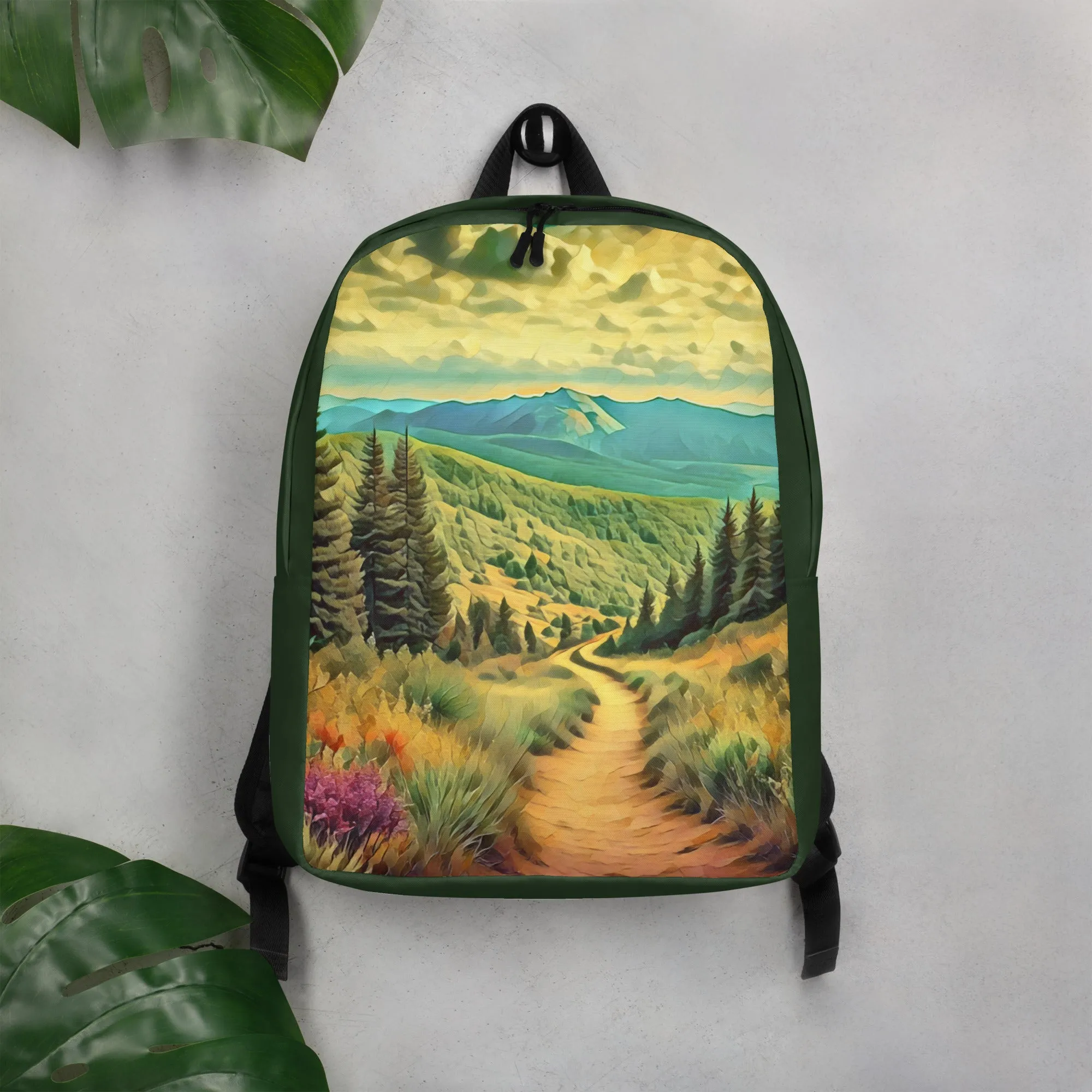 Hiking Oregon - Digital Art - Minimalist Backpack