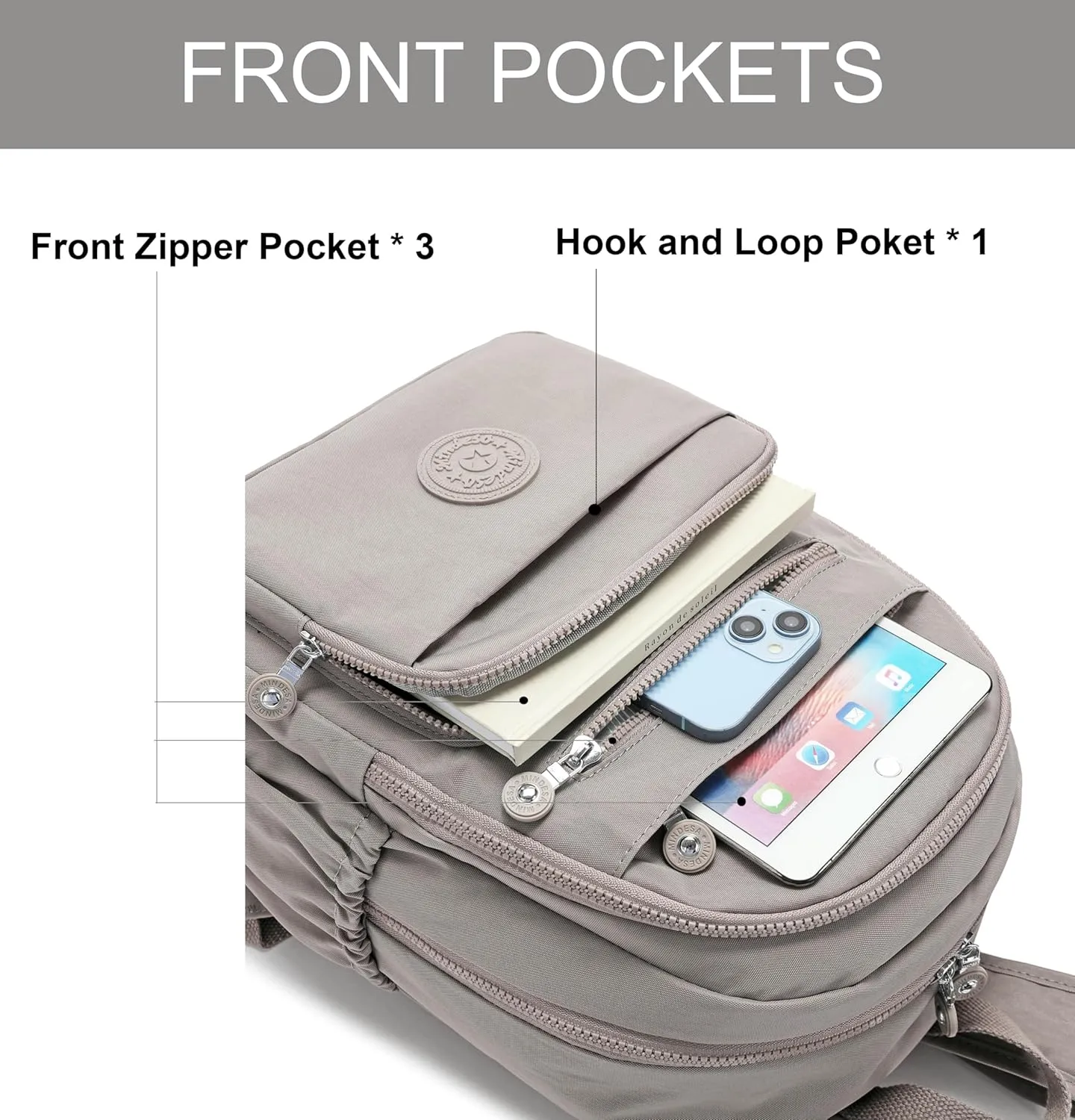Hiking Waterproof 13" Laptop Backpack Purse for Women and Men,Travel Backpack