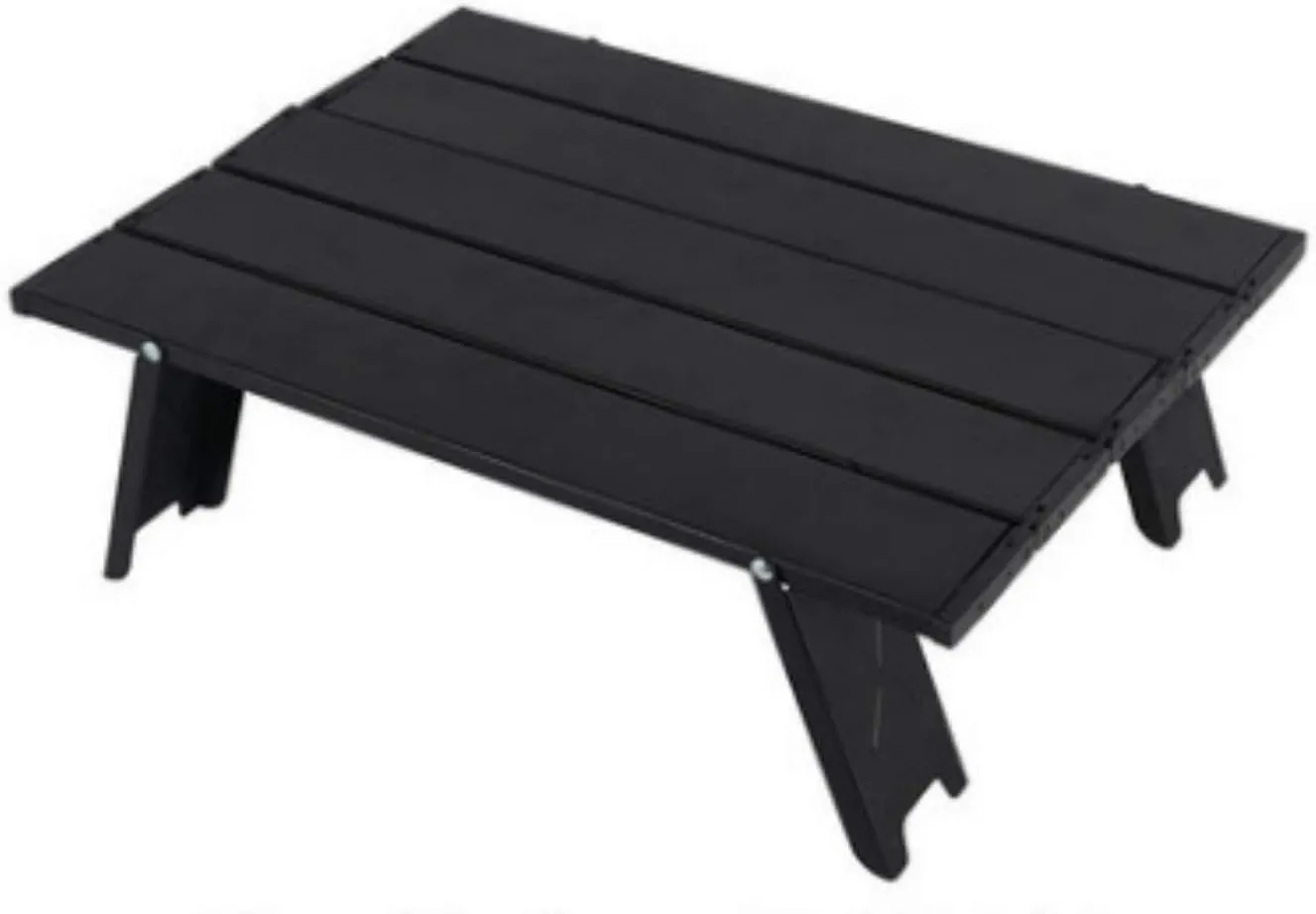 HJ Outdoor Aluminum Folding Table, Camping Portable Dining Table, Folding Picnic Barbecue Table, Camping Aluminum Table
