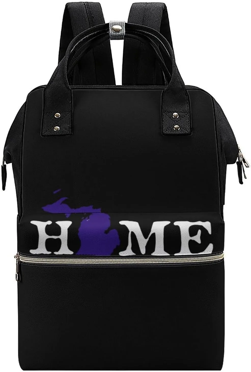 Home Michigan Large Travel Bag Backpack Waterproof Bags for Women Back Pack with Bottle Pocket