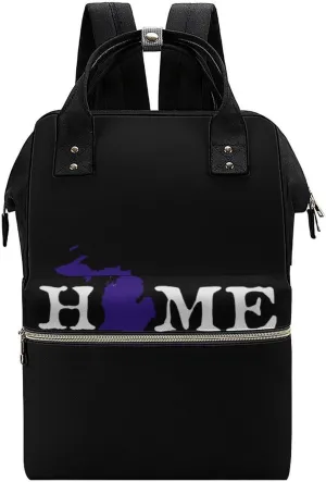 Home Michigan Large Travel Bag Backpack Waterproof Bags for Women Back Pack with Bottle Pocket