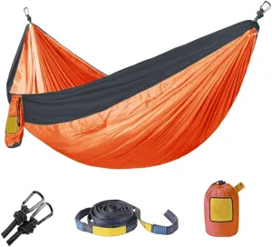 Hommock 280180Cm Portable Camping Parachute Hammock Survival Garden Outdoor Furniture Leisure Sleeping Travel Double Hanging Bed