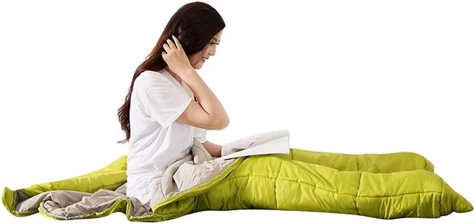 Humanoid Single Sleeping Bag Outdoor Camping Sleeping Bag Backpacking Travel Hiking Lazy Bag with Zippered Holes for Arms