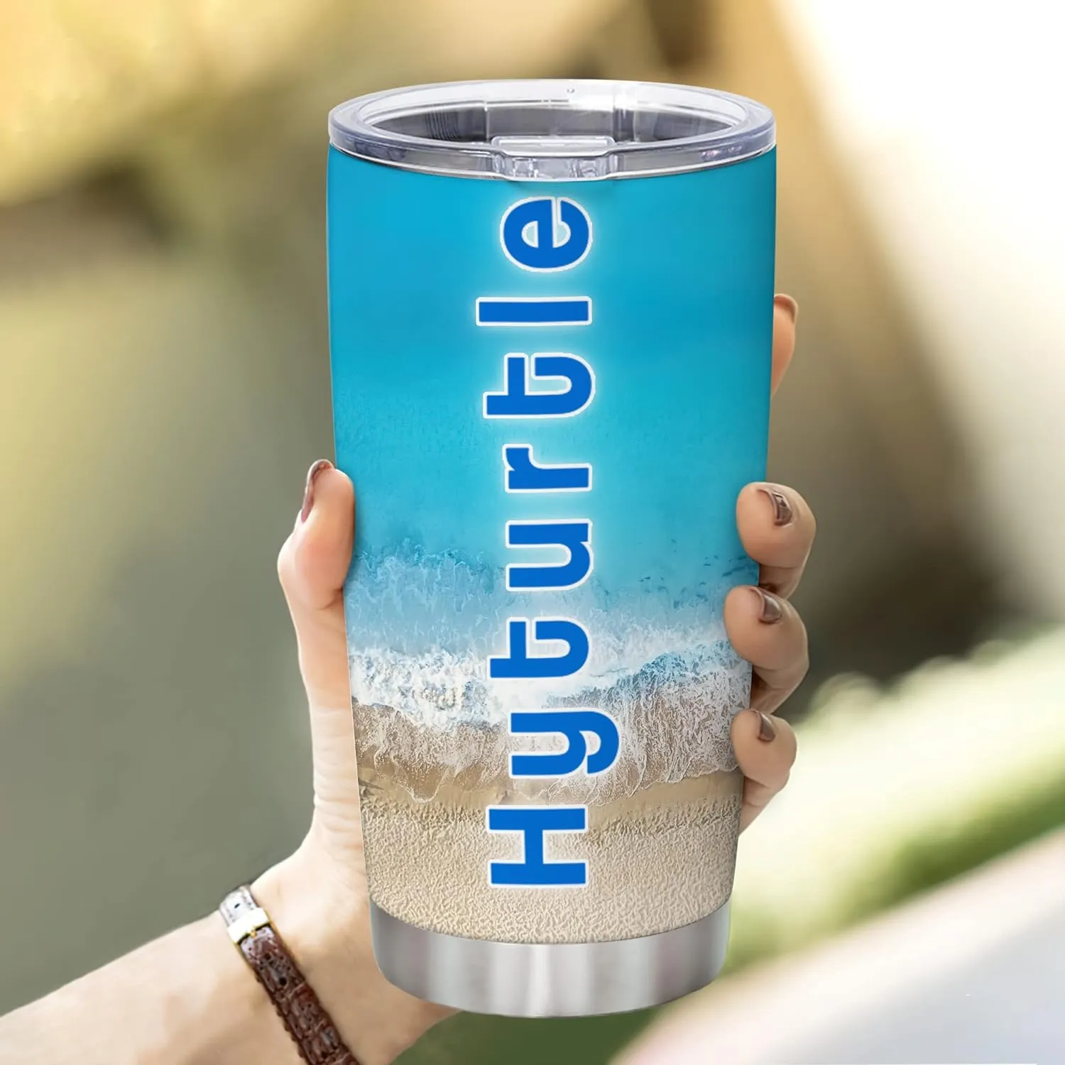 Hyturtle Personalized Gifts For Leopard Lover - Birthday Christmas - Black Leopard Print Custom Name Stainless Steel Tumbler 20oz With Straw Lid - Cheetah Lover Gifts For Her Women Girl Friend