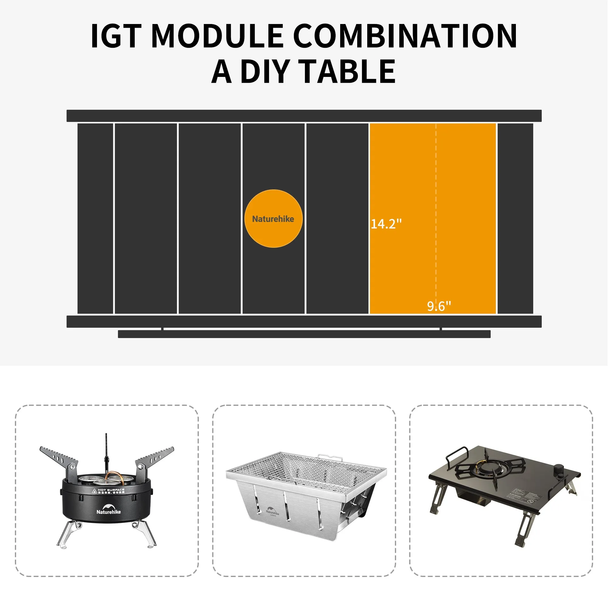 (IGT Polished Excellent reviews Compatiable) Quick Naturehike IGT Opening Table Folding