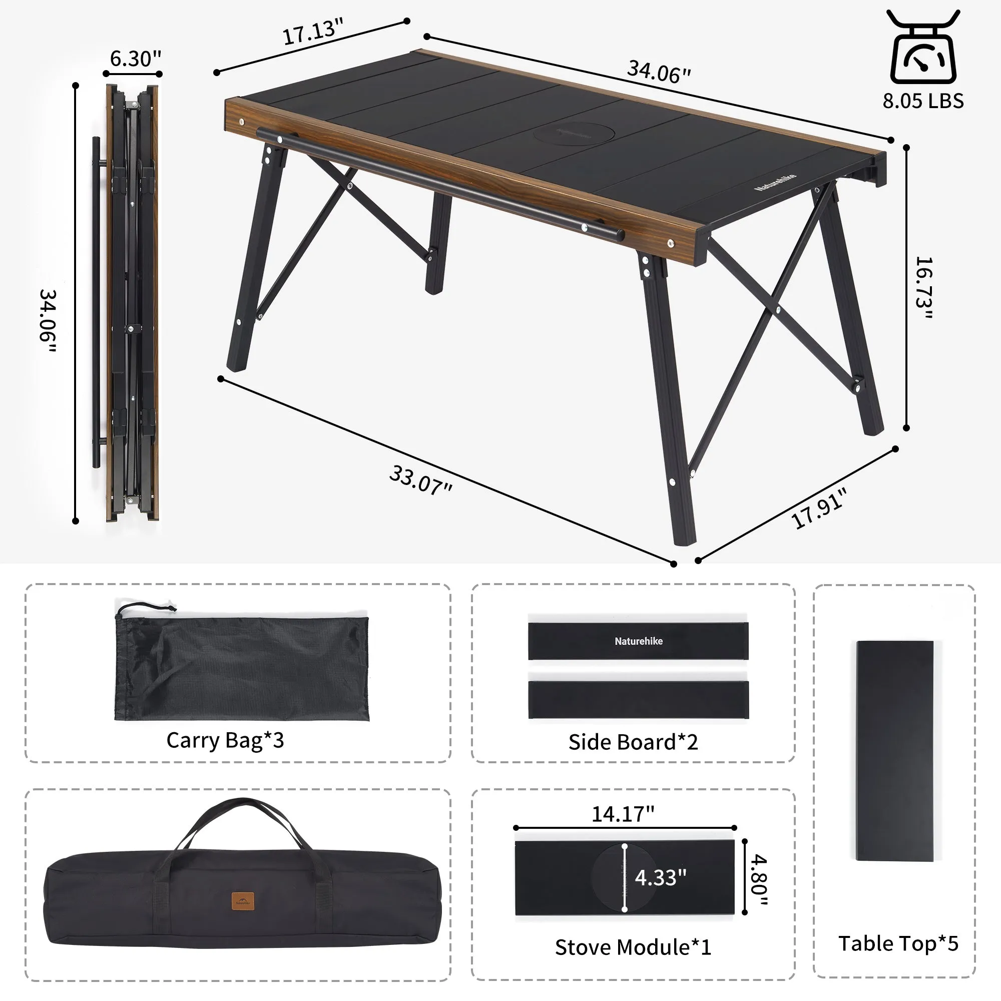 (IGT Polished Excellent reviews Compatiable) Quick Naturehike IGT Opening Table Folding