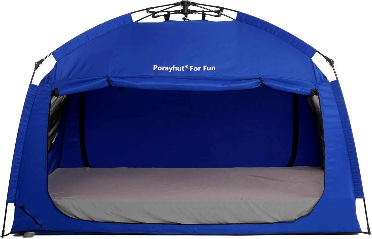 Indoor Instant Privacy Bed Tent for Sleeping,Quick Set-up Bed Canopies,Portable Bed Drapes with Large Space and 3 Doors (Blue, Full)