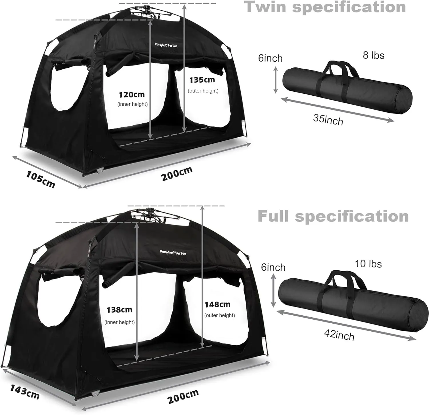 Indoor Instant Privacy Bed Tent for Sleeping,Quick Set-up Bed Canopies,Portable Bed Drapes with Large Space and 3 Doors (Blue, Full)