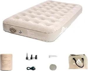 Inflatable Airbed with Built in Quick Self-Inflating Camping Bed Portable Air Mattress for Home Camping Travel