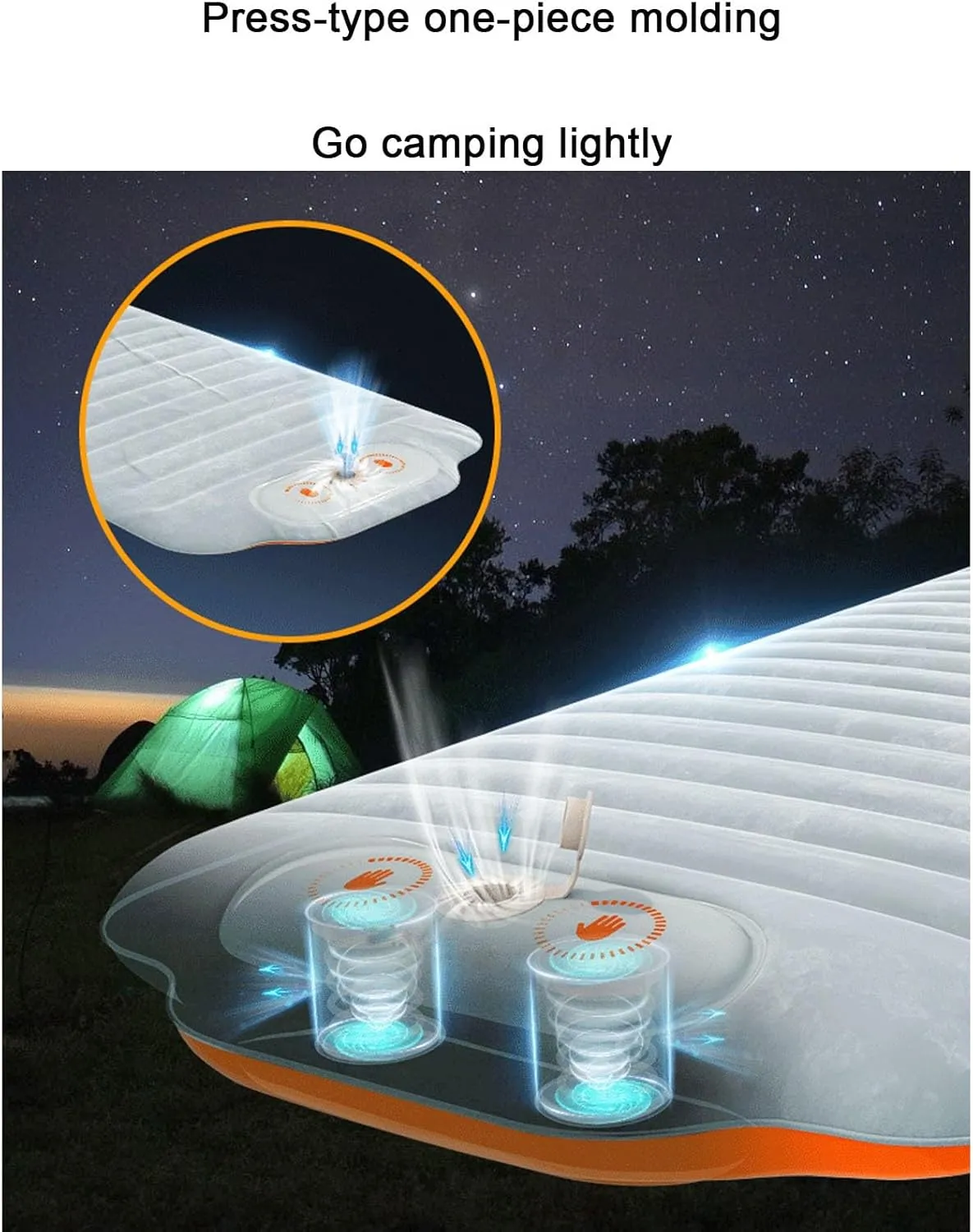 Inflatable Mattress, Outdoor Tent air Mattress, Portable Automatic Single Sofa Camping Folding Sleeping mat