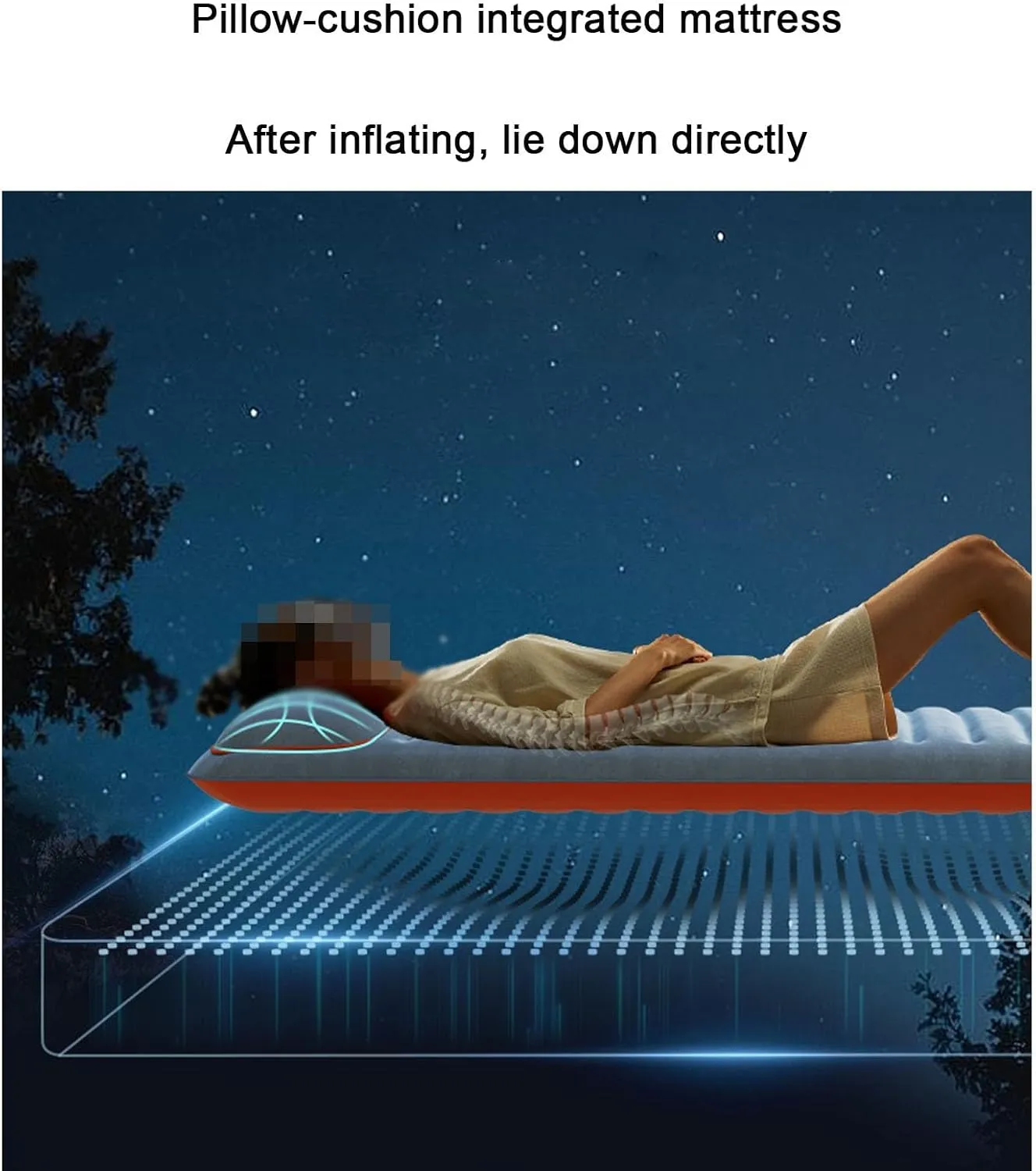 Inflatable Mattress, Outdoor Tent air Mattress, Portable Automatic Single Sofa Camping Folding Sleeping mat
