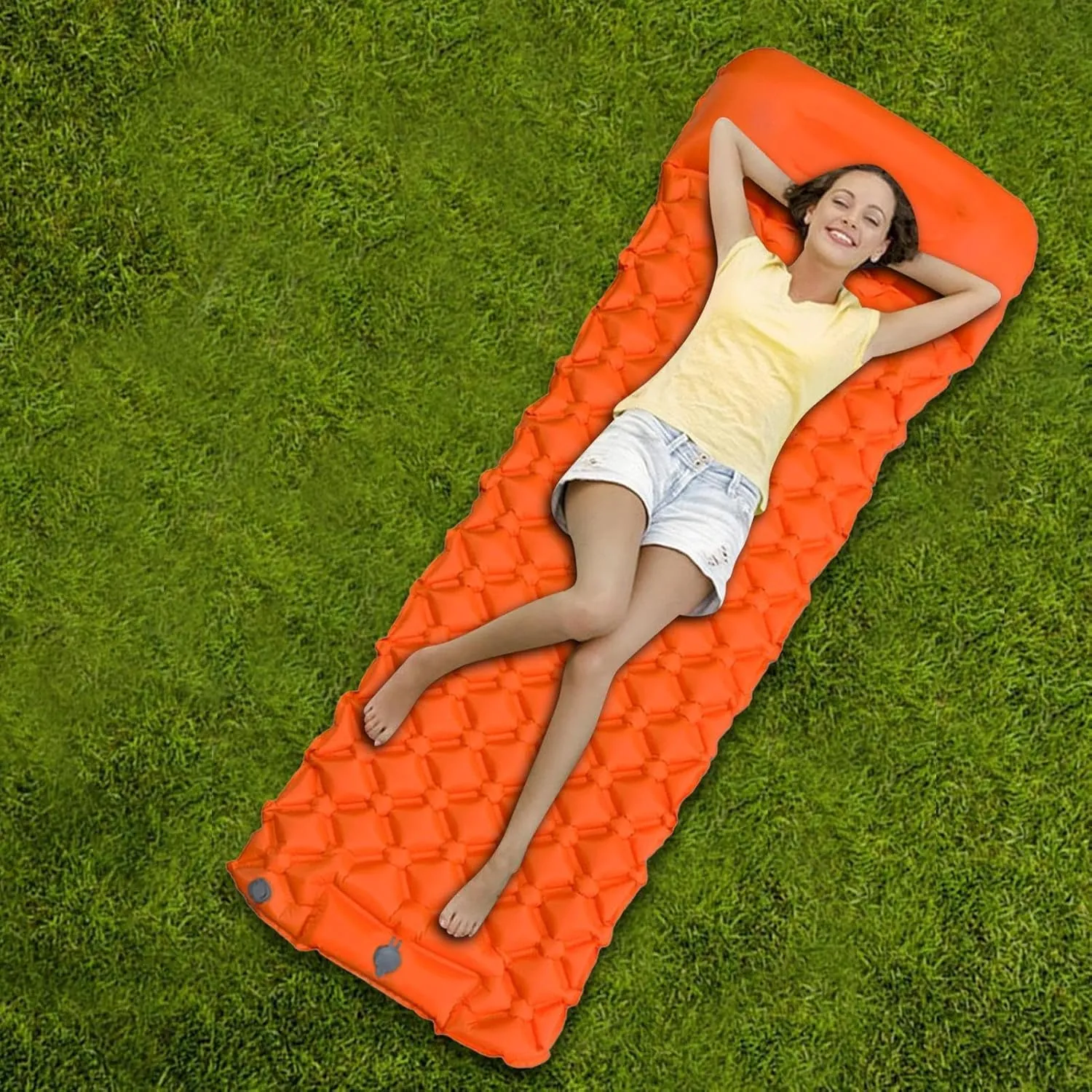 Inflatable Sleeping Pad | Camping Mat Mattress - Camping Pads, Portable Mattres for Camping Backpacking Hiking Tent Trap Traveling Single Person