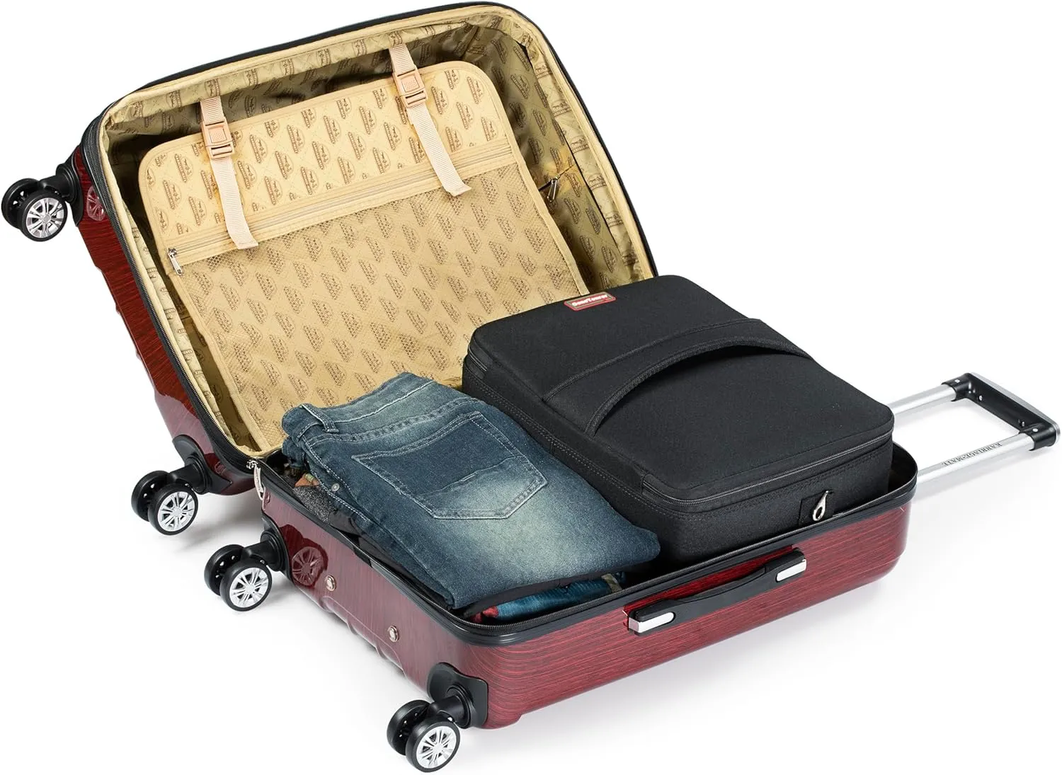 Insulated Bag For Carrying 2 Bottles of Wine, Spirits, Beer And Beverage For Travel. Bottles Are UNBREAKABLE If Dropped from Up To 6 Feet. Black Color.