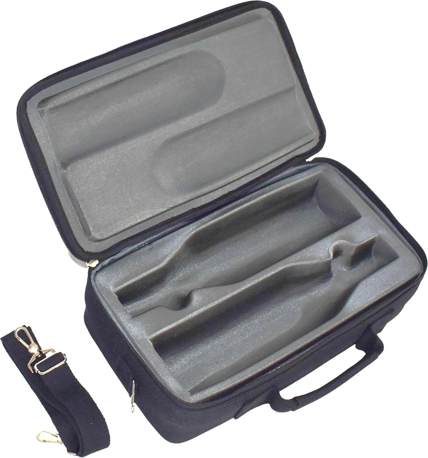 Insulated Bag For Carrying 2 Bottles of Wine, Spirits, Beer And Beverage For Travel. Bottles Are UNBREAKABLE If Dropped from Up To 6 Feet. Black Color.