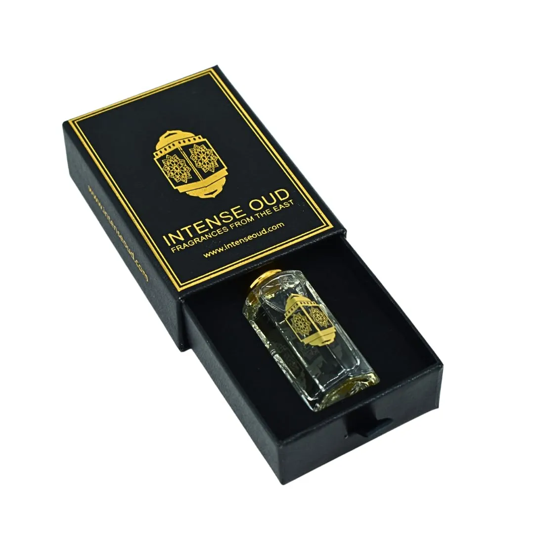 INTENSE OUD Artist Ventu Arabian Perfume Oil for Men & Women, Long Lasting Alcohol-Free Concentrated Fragrance, 12ml (0.40 oz) in Black Gift Box, Pineapple & Musk Notes