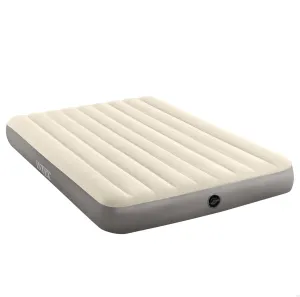 Intex Unisex's Queen Dura-Beam Series Single High Airbed, Taupe/Grey, One Size