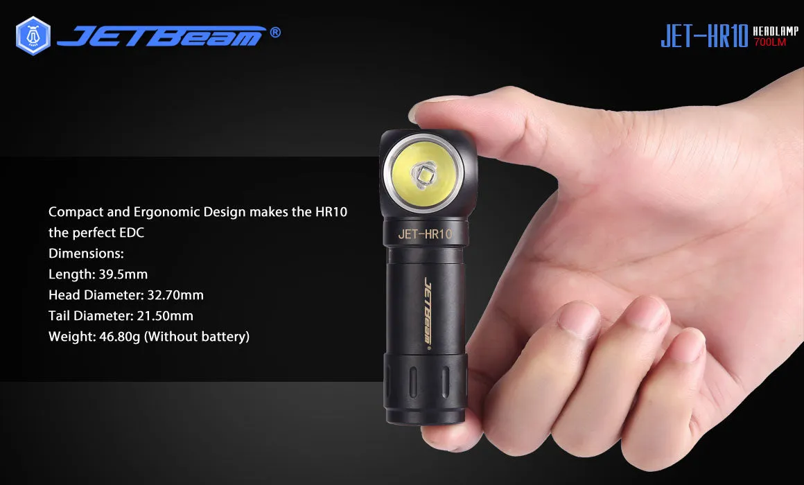 JETBEAM HR10 700Lm Rechargeable Headlamp