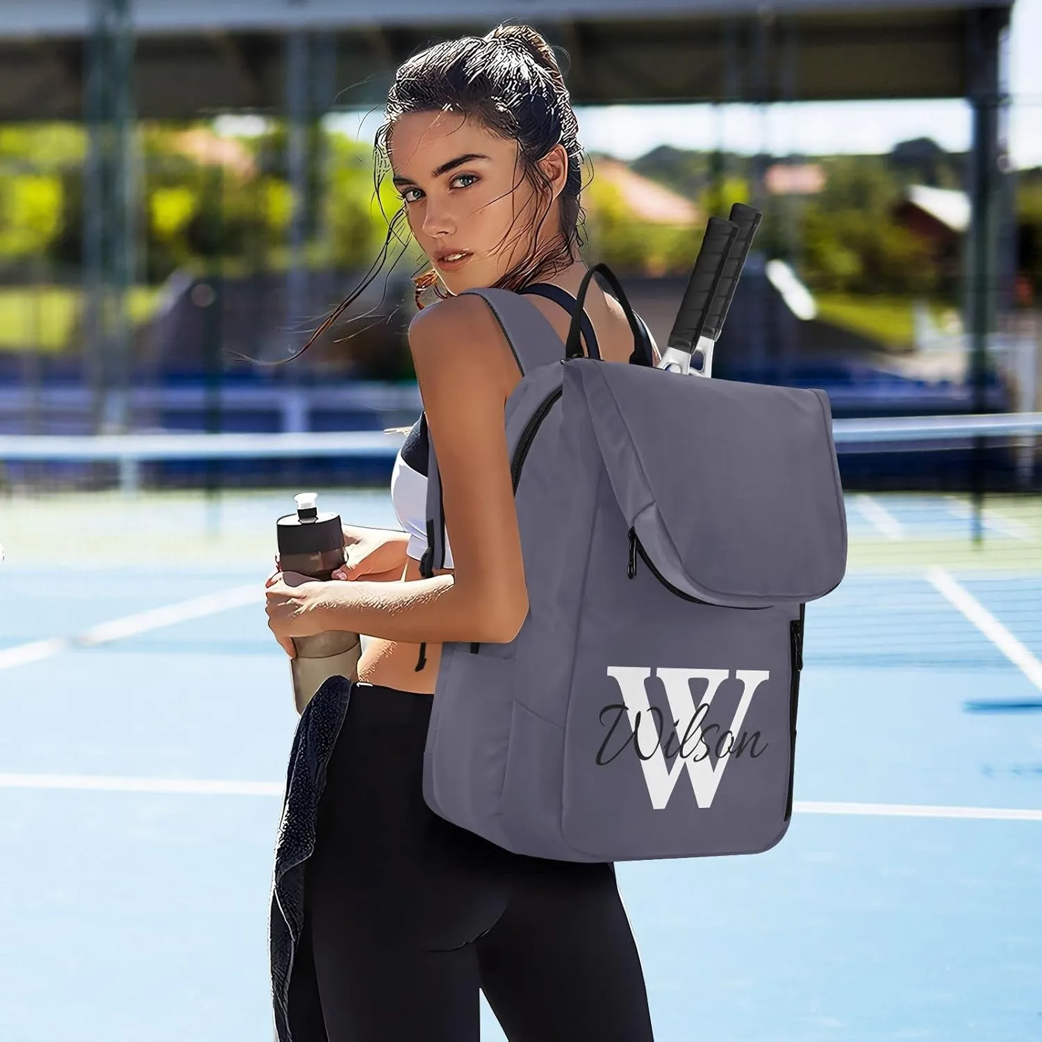 Joko Ivery Custom Tennis Bag Backpack Tennis Racket Bag Pickleball Bag Backpack Fits Badminton Paddles Sport Accessories
