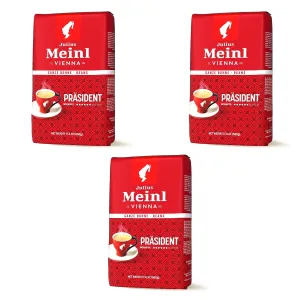 Julius Meinl: "Präsident", Classic Viennese Medium Roast Coffee Beans, 500g / 17.6oz (3)