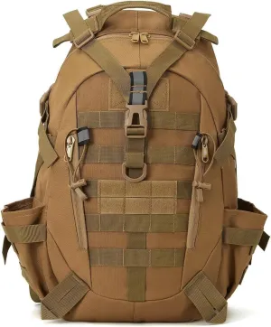 Jungle Leopard 40L Tactical Backpack Men Camping Hiking Bag Reflective Travel Survival MOLLE Climbing Rucksack(T)