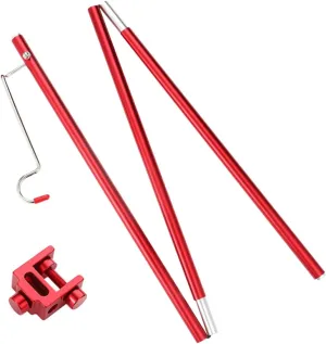 KICHOUSE Outdoor Camping Folding Lamp Stand Aluminum Alloy Light Pole for Table Lanterns Portable Design for Easy Carrying and Storage for Picnics and Hiking