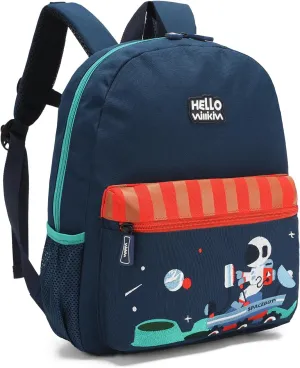 Kids Toddler Backpack for Boys Girls Cute Astronauts Universe Preschool Bag(Deep Blue Astronauts)