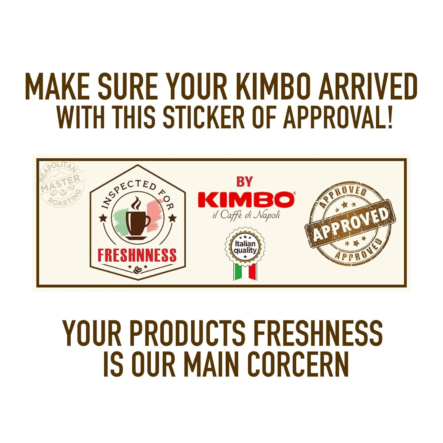 Kimbo Espresso Crema Intensa Whole Bean Coffee | Medium Dark Roast | 11/13 Intensity | Blended & Roasted in Italy | Full Body with Cinnamon Notes | 2.2 Lbs bag