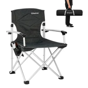 KingCamp CANNA HARD Compact Camp Chair – Lightweight Aluminum Armrest Chair