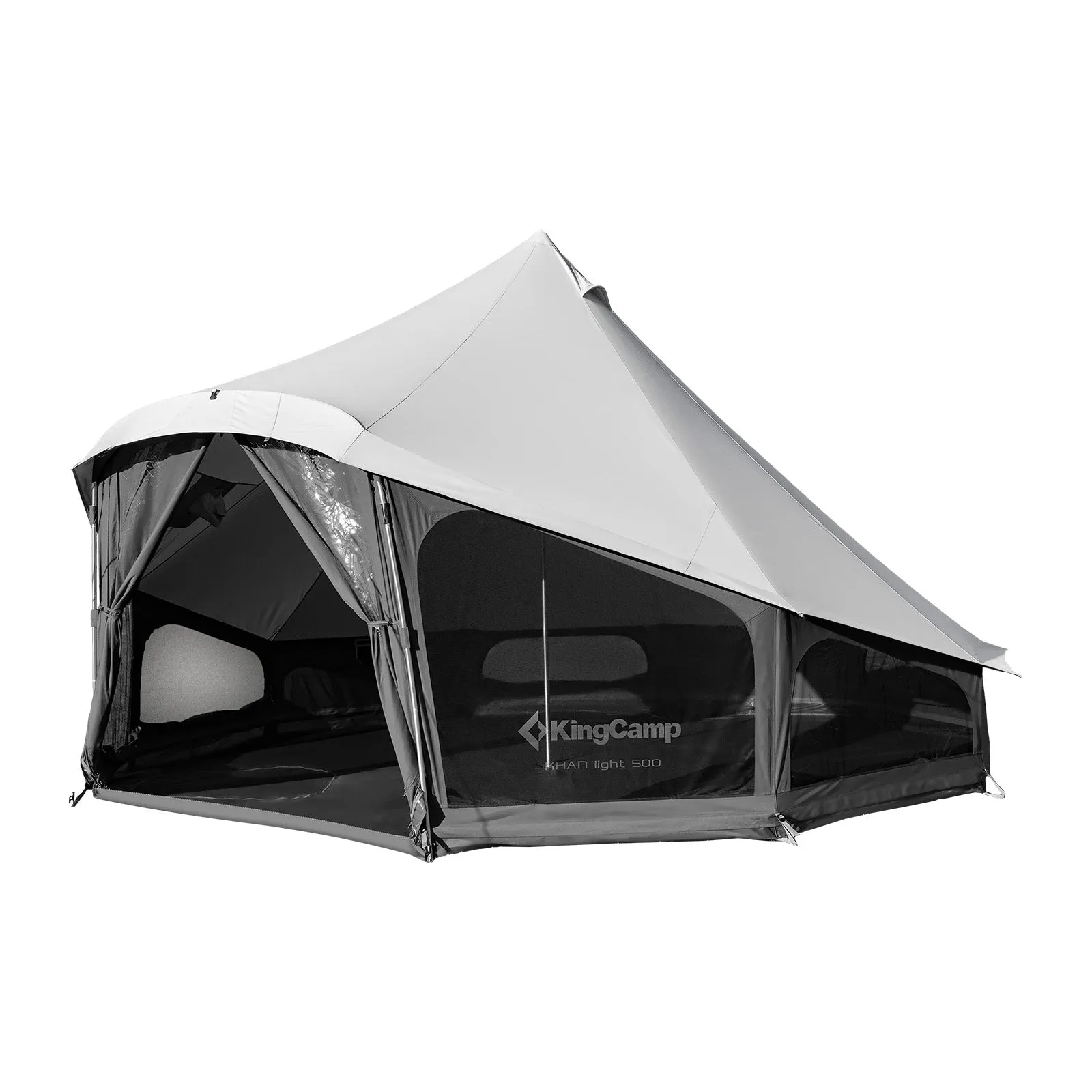 KingCamp KHAN LIGHT 400 Canvas Bell Tent For 4-6 Person