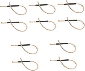 Kisangel 10pcs Camping Lighter Rope Lightweight Fire Starter for Outdoor Cooking Portable and Convenient Simple Design for Easy Use for Hiking and Survival Situations