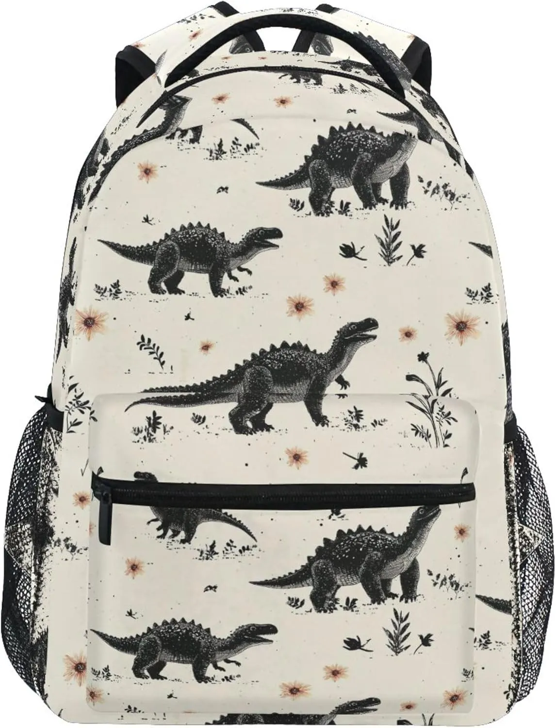 KLL Backpack for Men Women Waterproof Backpack with Chest Strap Gift Men & Women Sweet Dinosaurs