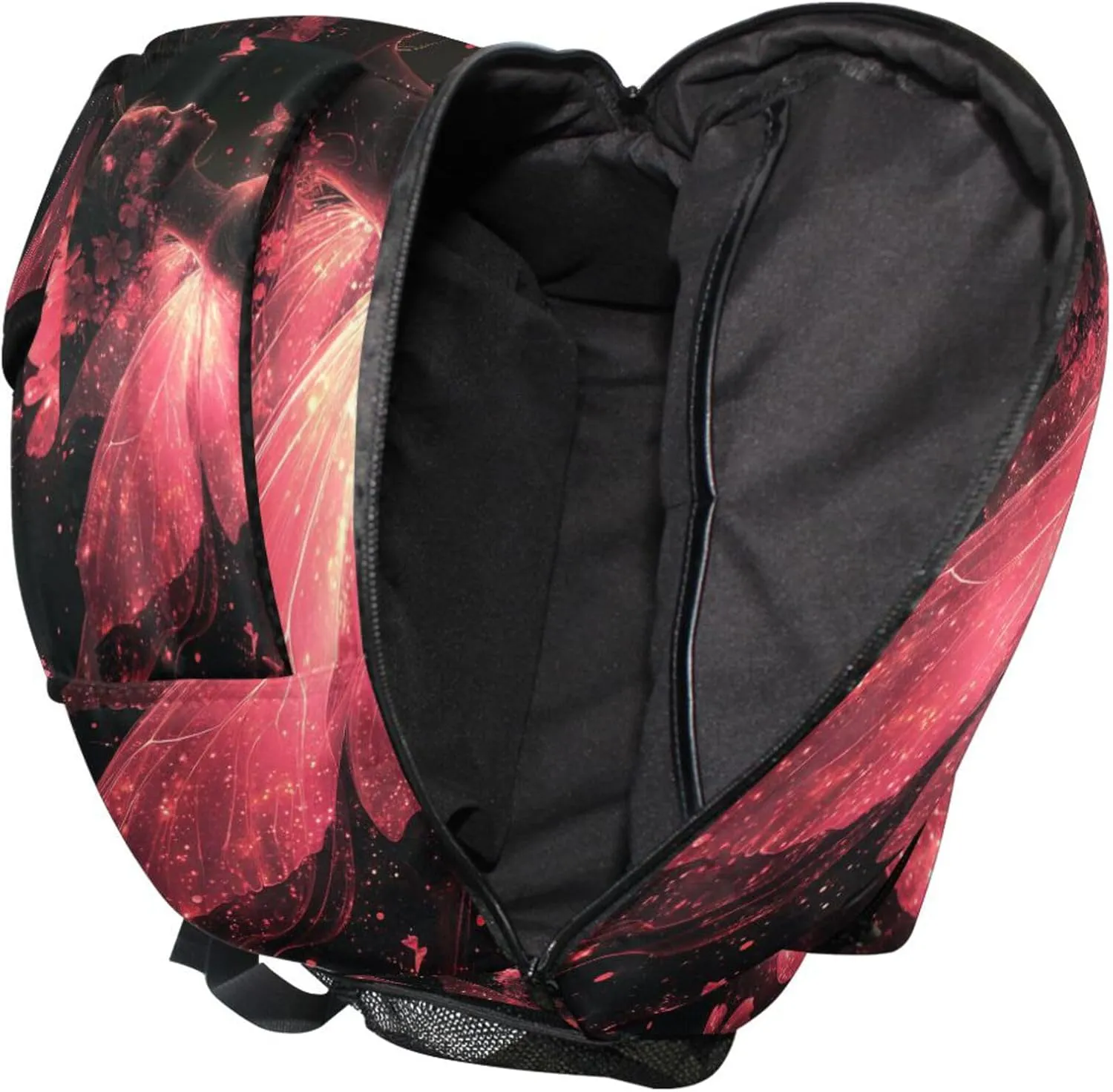 KLL Backpacks for Men and Women Waterproof Laptop Bag with Chest Strap Gift Men & Women Flower Fairy Environment Butterflies