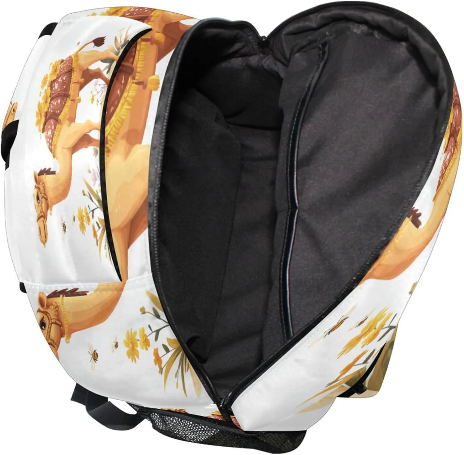 KLL Sport Backpack for Teacher Nurse Waterproof Outdoor Backpack with Chest Strap for College Work Beauty Camel White