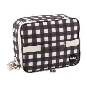 Kollab Insulated Bento Lunch Bag - Black Check