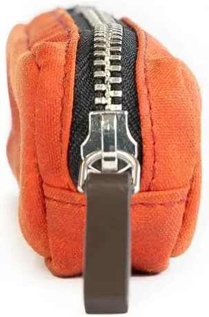 Kolo Parker Mini Pen, Pencil and Marker Case, Compact and Lightweight, Waxed Canvas, Persimmon