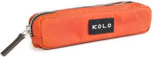 Kolo Parker Mini Pen, Pencil and Marker Case, Compact and Lightweight, Waxed Canvas, Persimmon