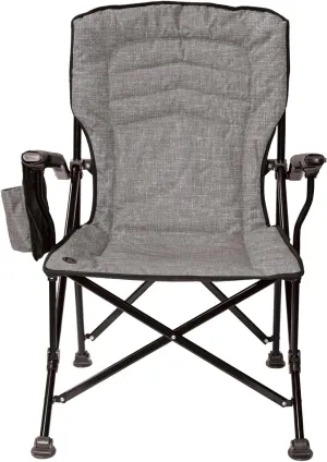 Kuma Outdoor Gear Switchback Chair with Carry Bag, Ultimate Portable Luxury Outdoor Chair for Camping (Heather Grey)