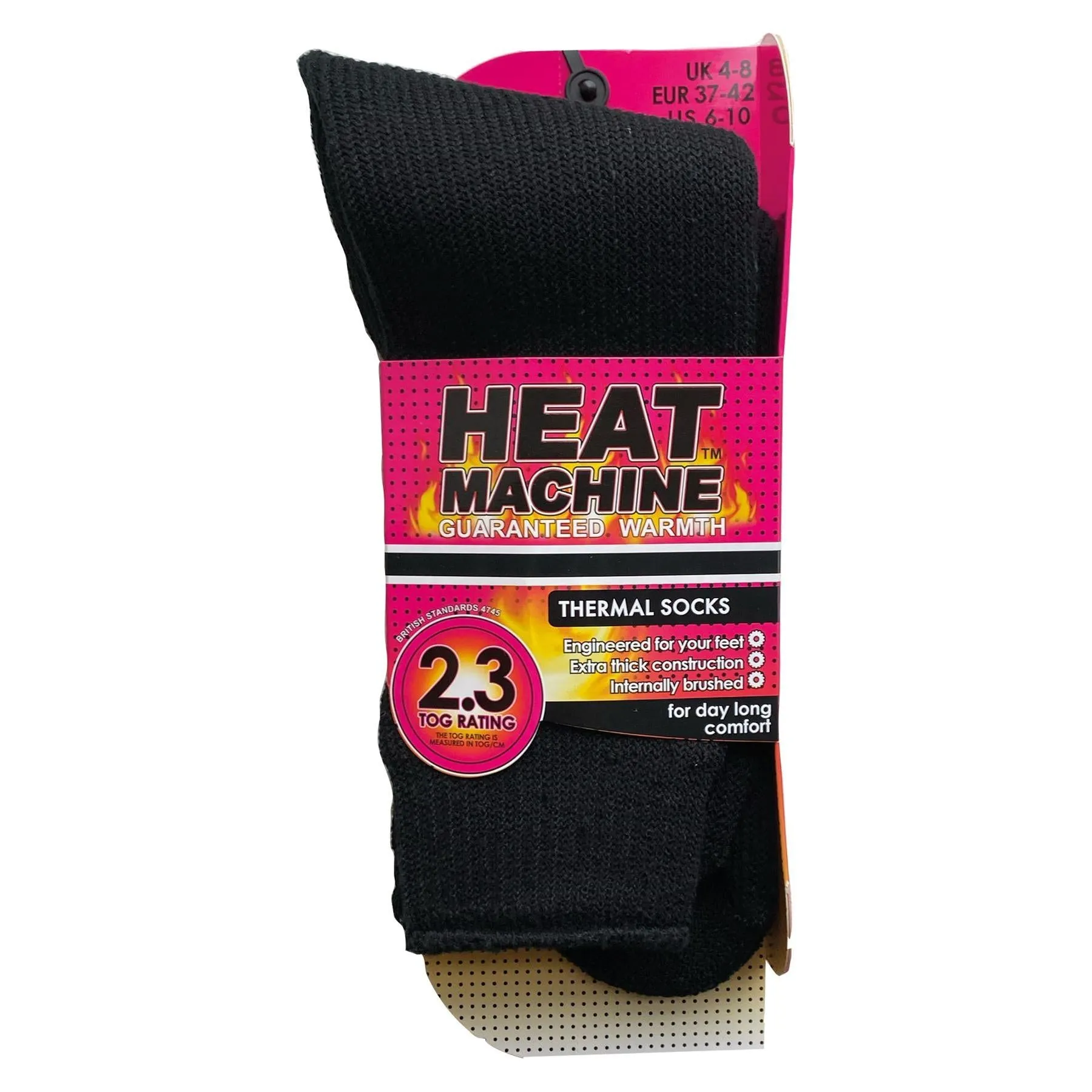 Ladies thermal insulated black socks 1291
