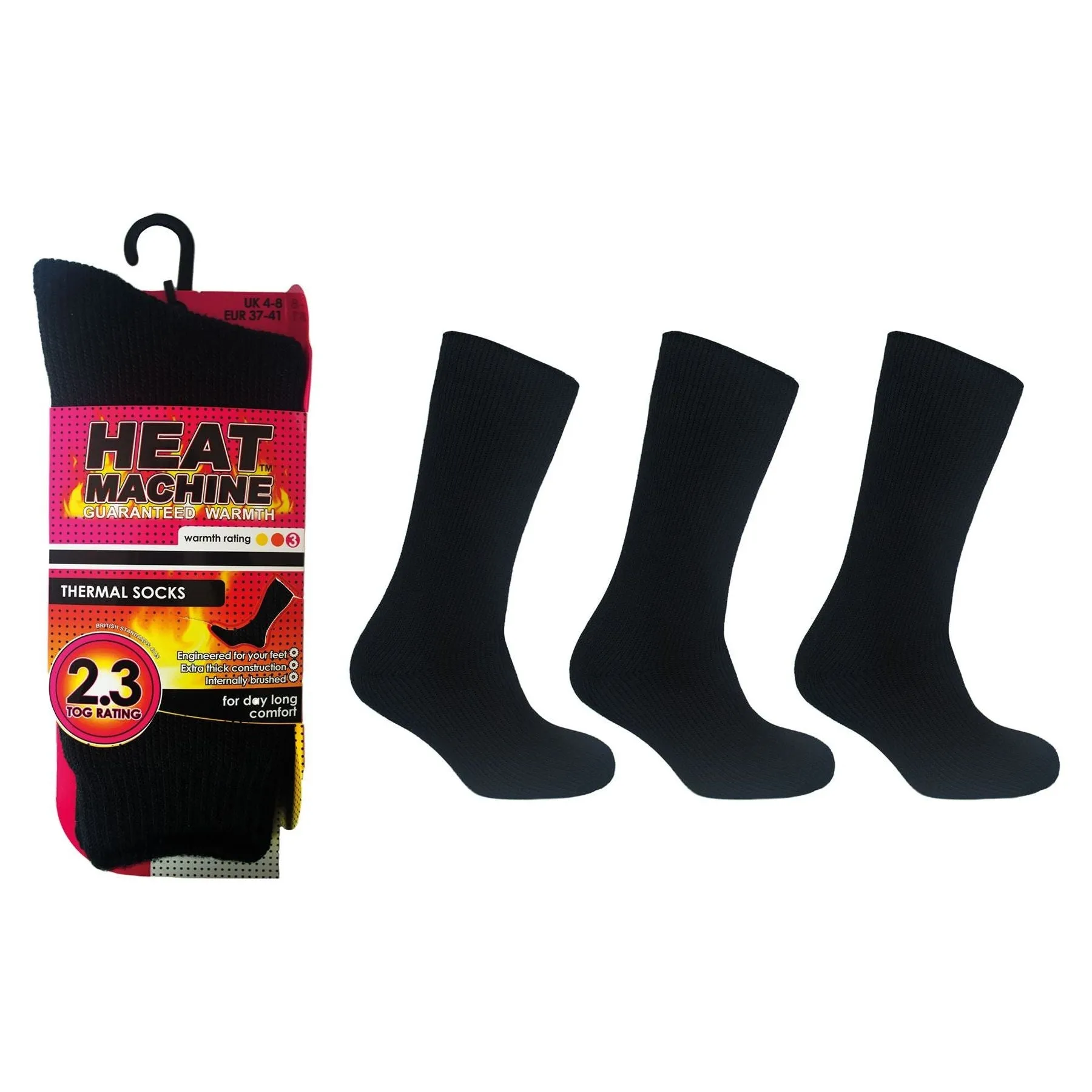Ladies thermal insulated black socks 1291