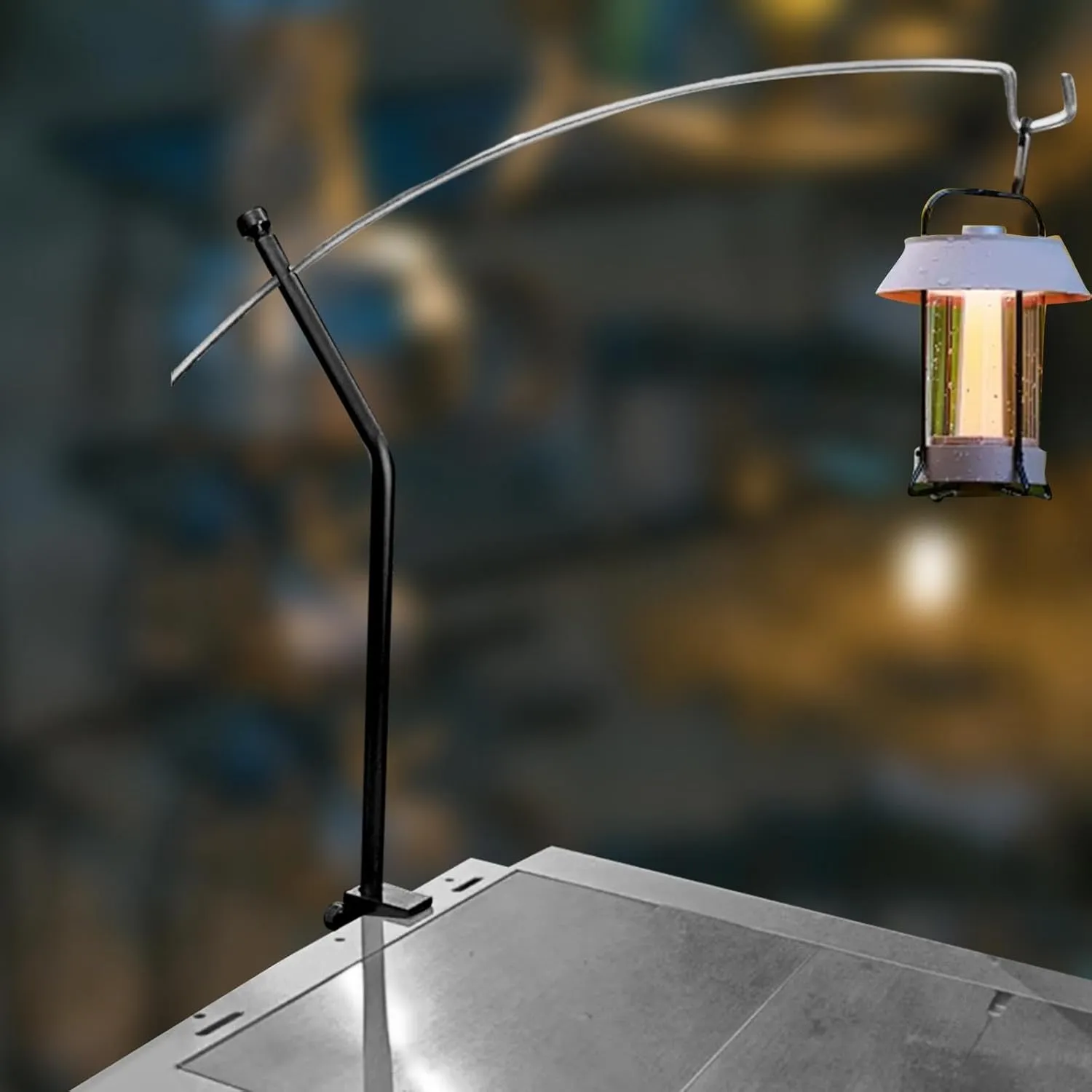 Lantern Stand for Camping Folding Table Bracket Versatile Portable Lightweight Courtyard Lamp Holder for Outdoor Sports BBQ