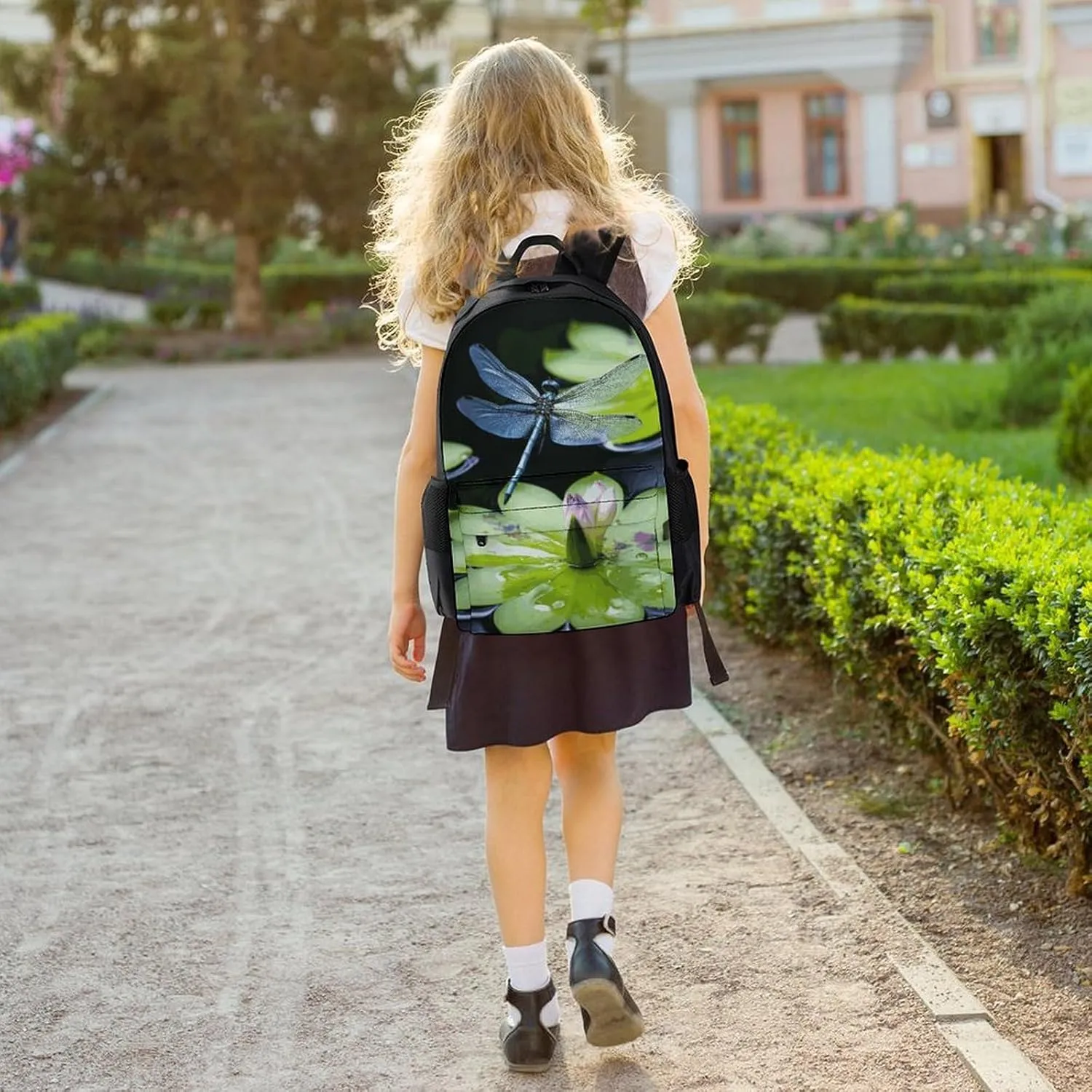 Laptop Backpack for Men Women Lightweight Backpack Dragonfly Flies Over Daypack Rucksack with Compartment Laptop Bag